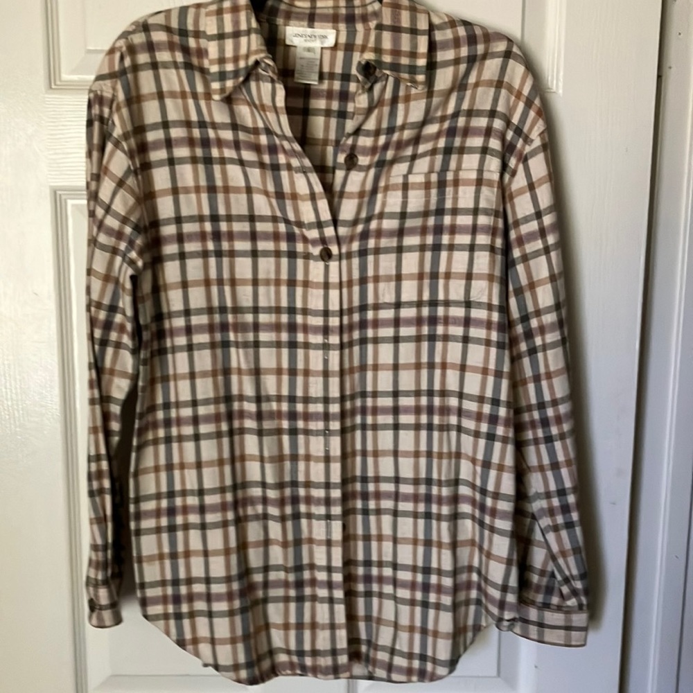Jones New York Sport, button flannel,